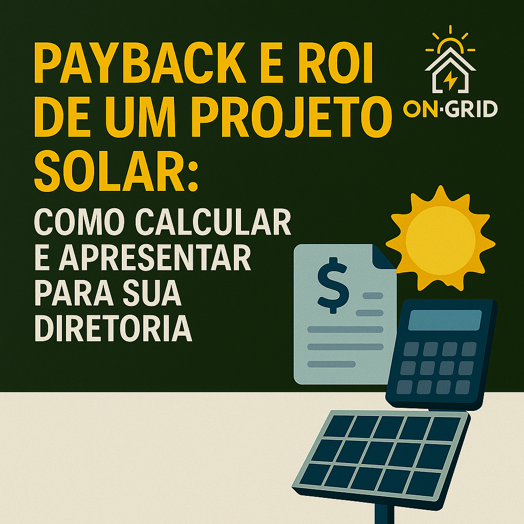 Payback e ROI de um Projeto Solar: Como Calcular e Apresentar para sua Diretoria